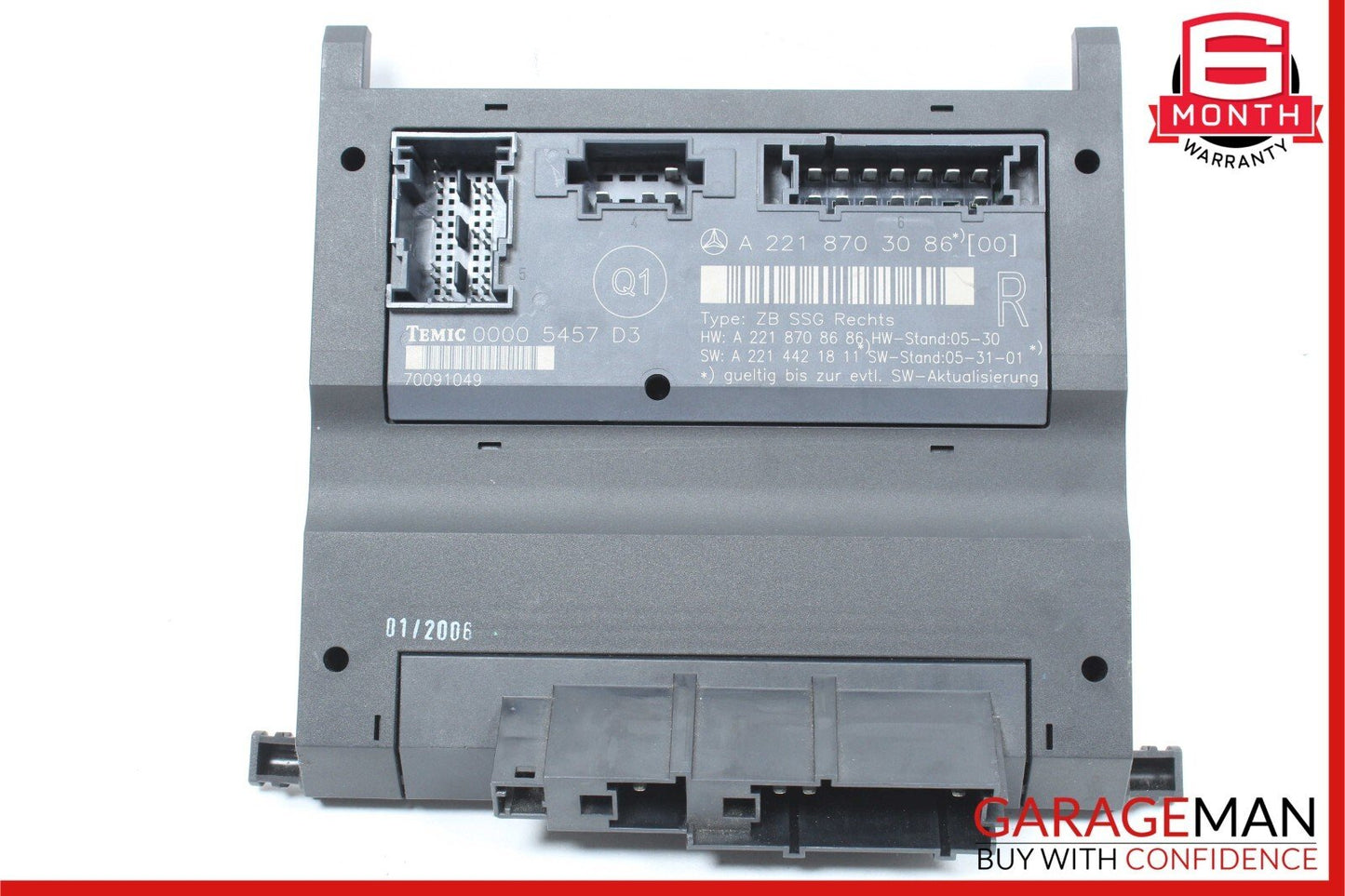 07-09 Mercedes W221 S550 S600 Front Right Passenger Under Seat Control Unit OEM