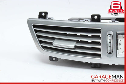07-13 Mercedes W221 S350 S600 Dashboard Center Dash A/C Air Vent Trim Clock Assy
