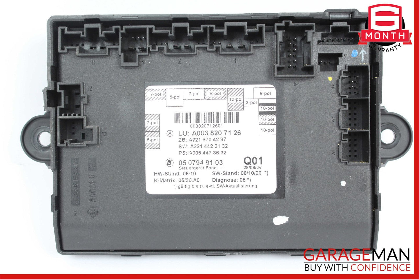 07-13 Mercedes W221 S550 Rear Right or Left Side Door Control Module OEM