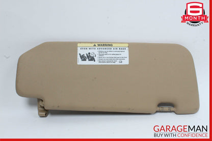 06-08 Mercedes W251 R350 Front Left Driver Sun Visor Sun Shade Cover Brown