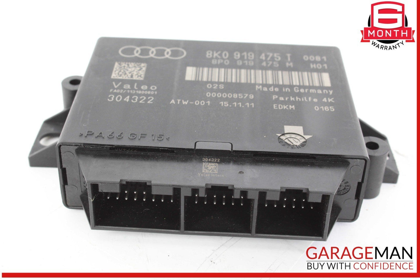 08-12 Audi S4 Park Parking Assist Distance Control Module Unit 8K0919475T OEM