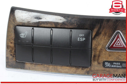 05-09 Mercedes W209 CLK350 Dash Heated Seat ESP Hazard Light Controller Switch