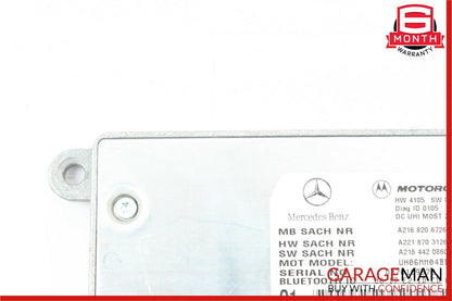 07-09 Mercedes W221 S550 CL600 Bluetooth Mobile Cell Phone Control Module OEM