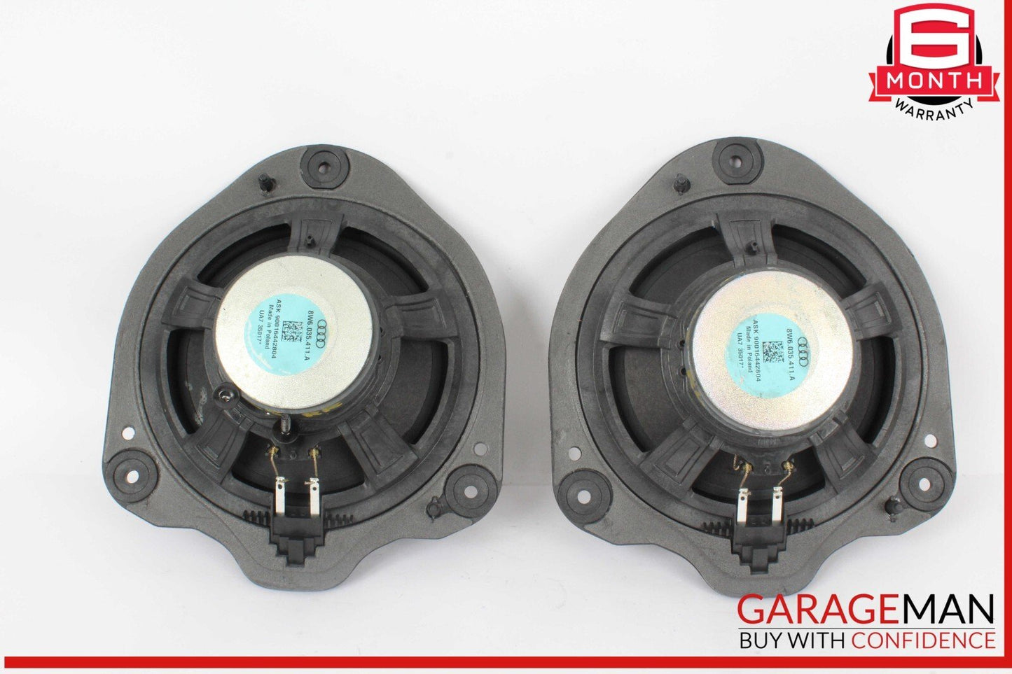 18-23 Audi RS5 S5 Rear Left and Rear Right Side Door Audio Speaker Set of 2 OEM