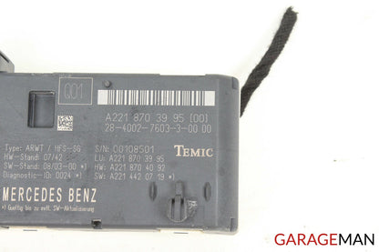 07-13 Mercedes W221 S550 CL550 Trunk Release Remote Open Close Module Unit OEM