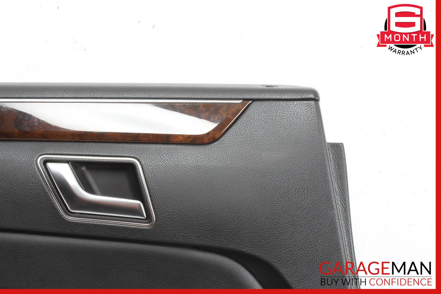 14-16 Mercedes W212 E350 E550 Rear Left Interior Door Panel Leather Black OEM