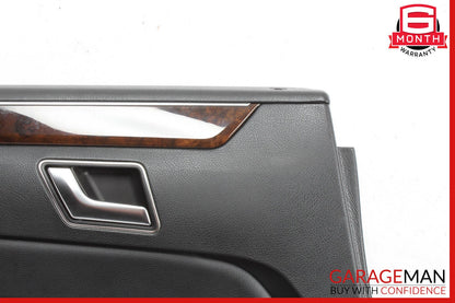 14-16 Mercedes W212 E350 E550 Rear Left Interior Door Panel Leather Black OEM