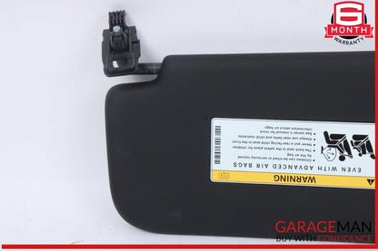 15-21 Mercedes W205 C300 Front Right Passenger Side Sunvisor Sun Visor Black OEM