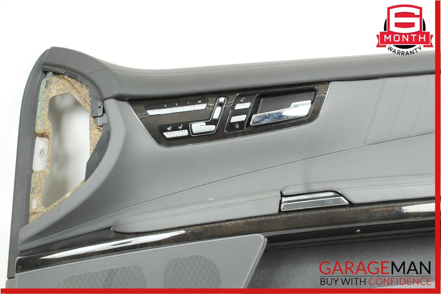 07-10 Mercedes W216 CL600 Front Right Side Complete Interior Door Panel Grey OEM