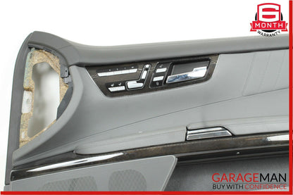 07-10 Mercedes W216 CL600 Front Right Side Complete Interior Door Panel Grey OEM
