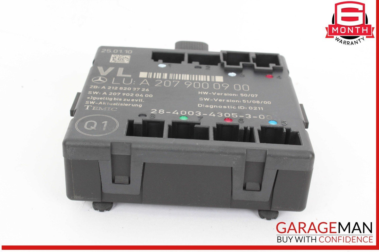 08-18 Mercedes W212 E350 E400 C250 Front Left Side Door Control Module Unit OEM