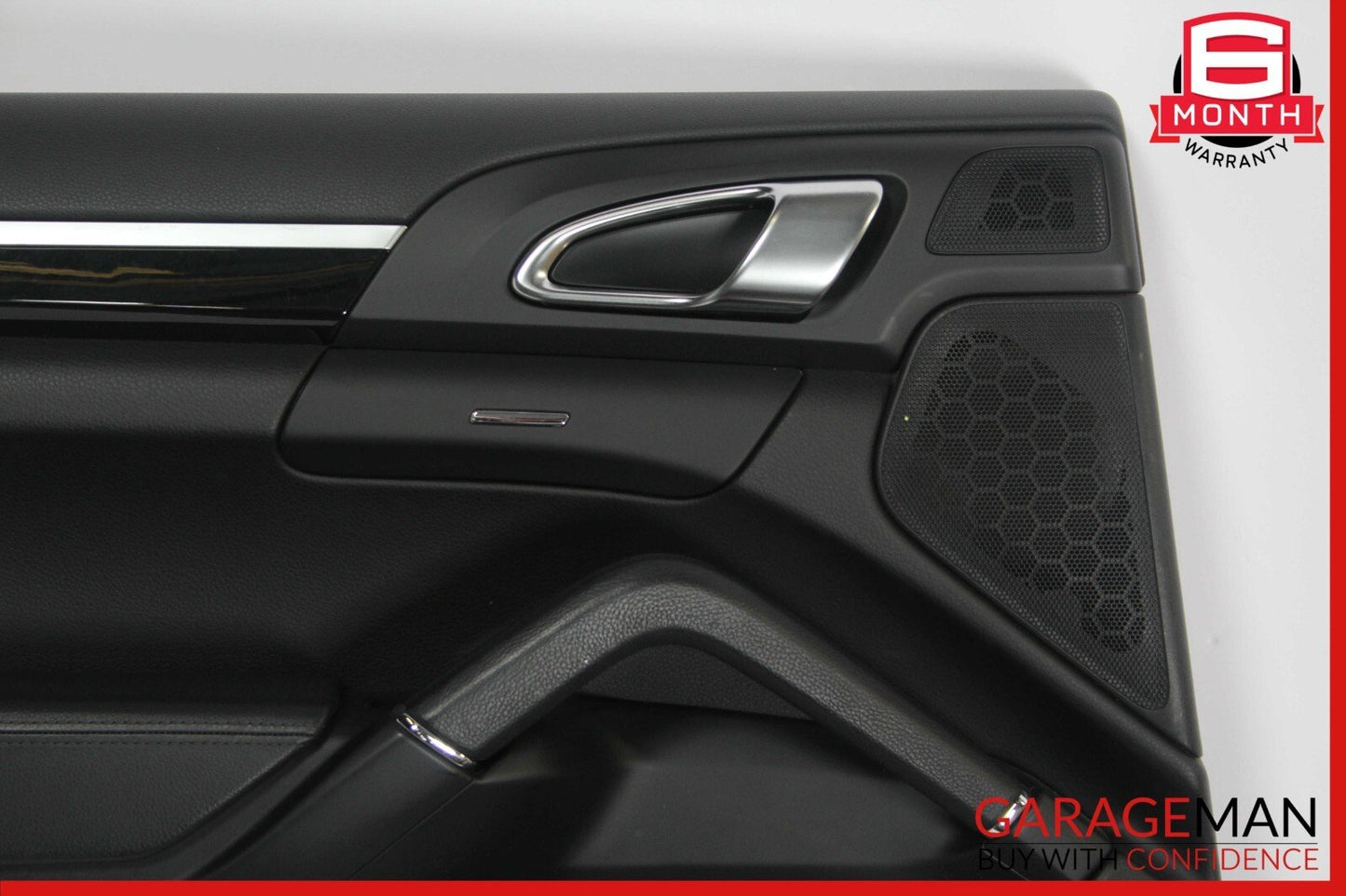 11-18 Porsche Cayenne 958 Rear Left Driver Side Interior Door Panel Assy Black