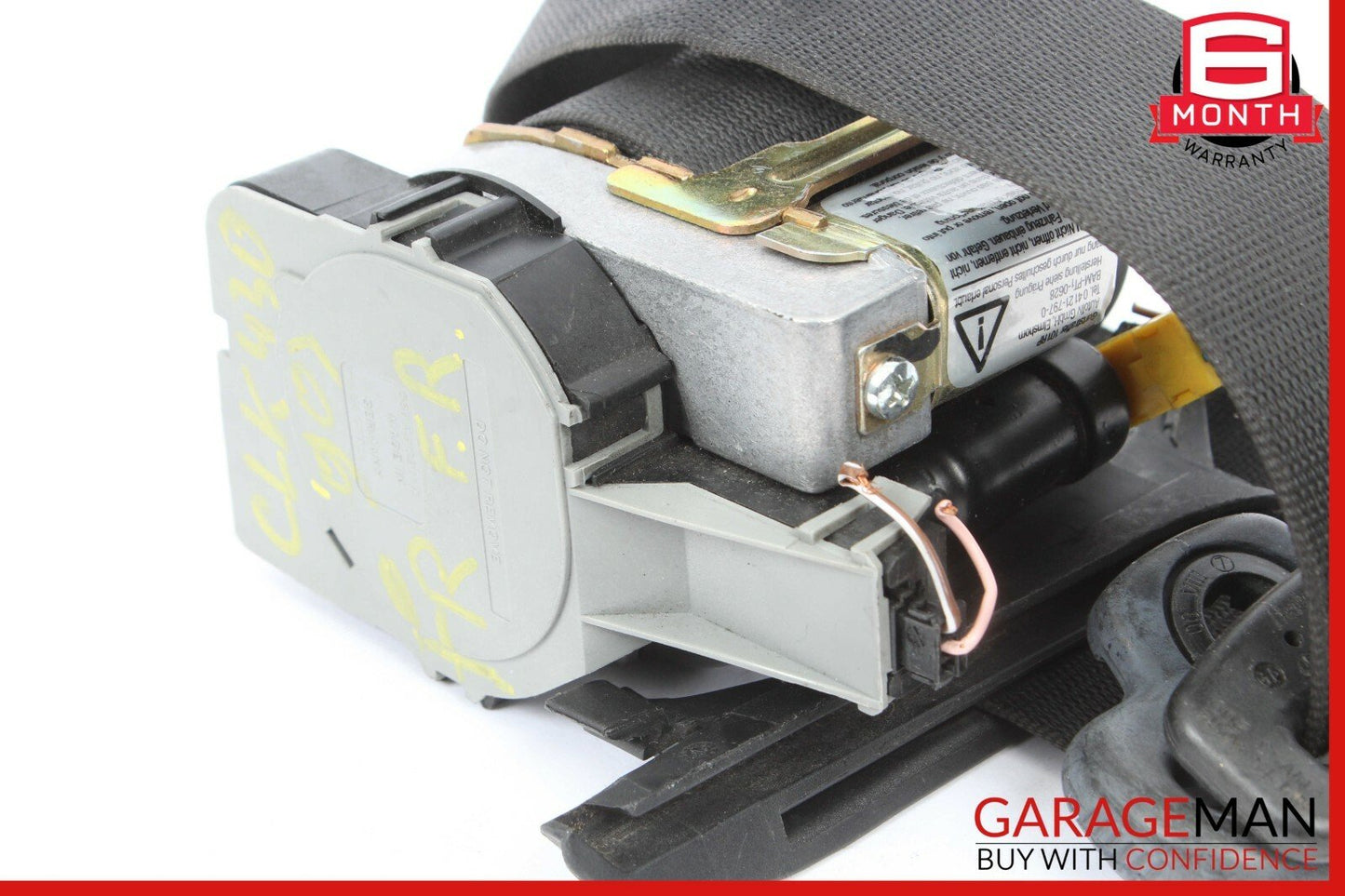 97-03 Mercedes W208 CLK430 Front Right Seatbelt Seat Belt Retractor Black OEM