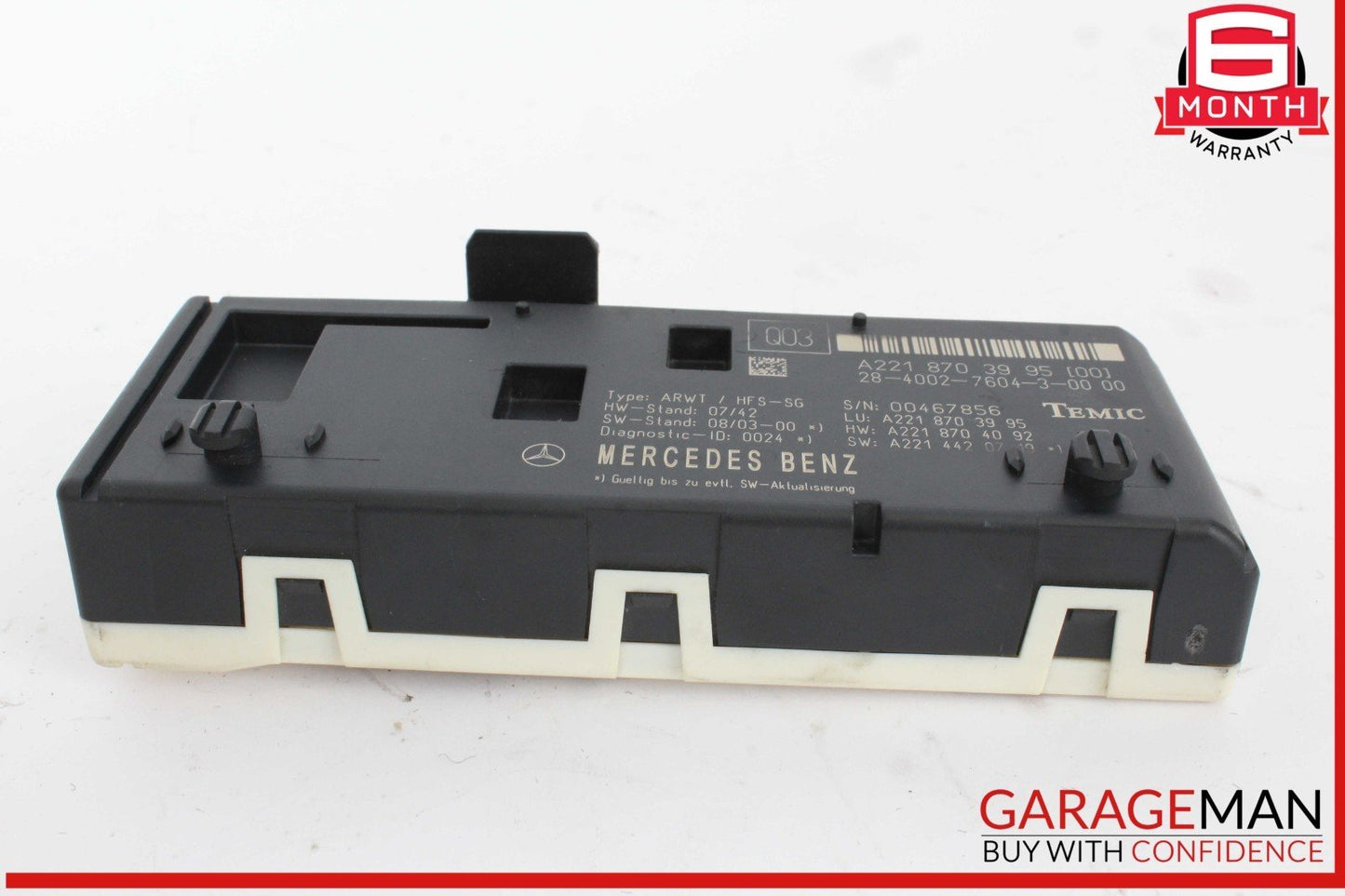 07-14 Mercedes W221 S550 S400 Trunk Release Remote Open Close Module Unit OEM