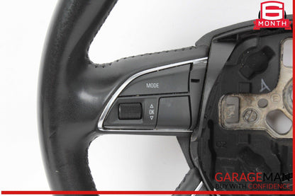 13-16 Audi A4 Front Left Driver Side Steering Wheel Black 4L0419091AC OEM