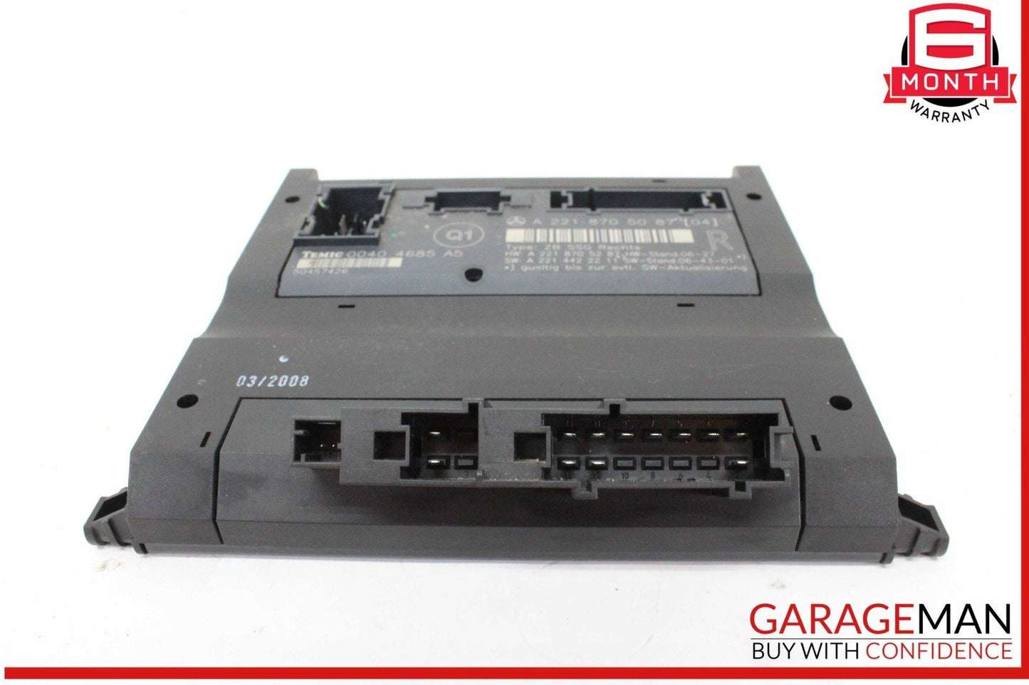 07-13 Mercedes W221 S550 Front Right Side Under Seat Control Module Unit OEM