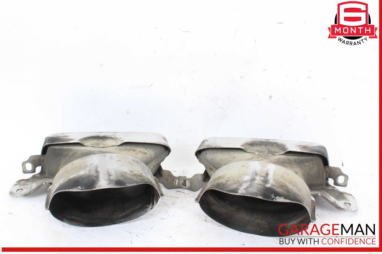 10-18 Mercedes W218 CLS550 E550 Rear Exhaust Muffler Tip Tips Set of 2 Pc OEM