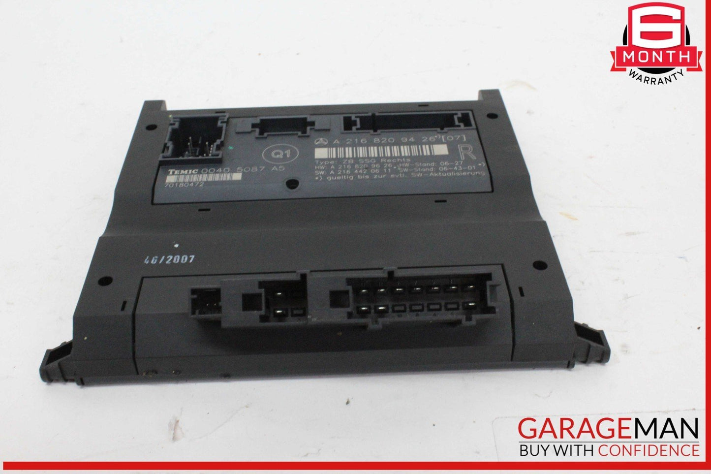 07-14 Mercedes W216 CL550 Front Right Side Seat Control Module Unit OEM