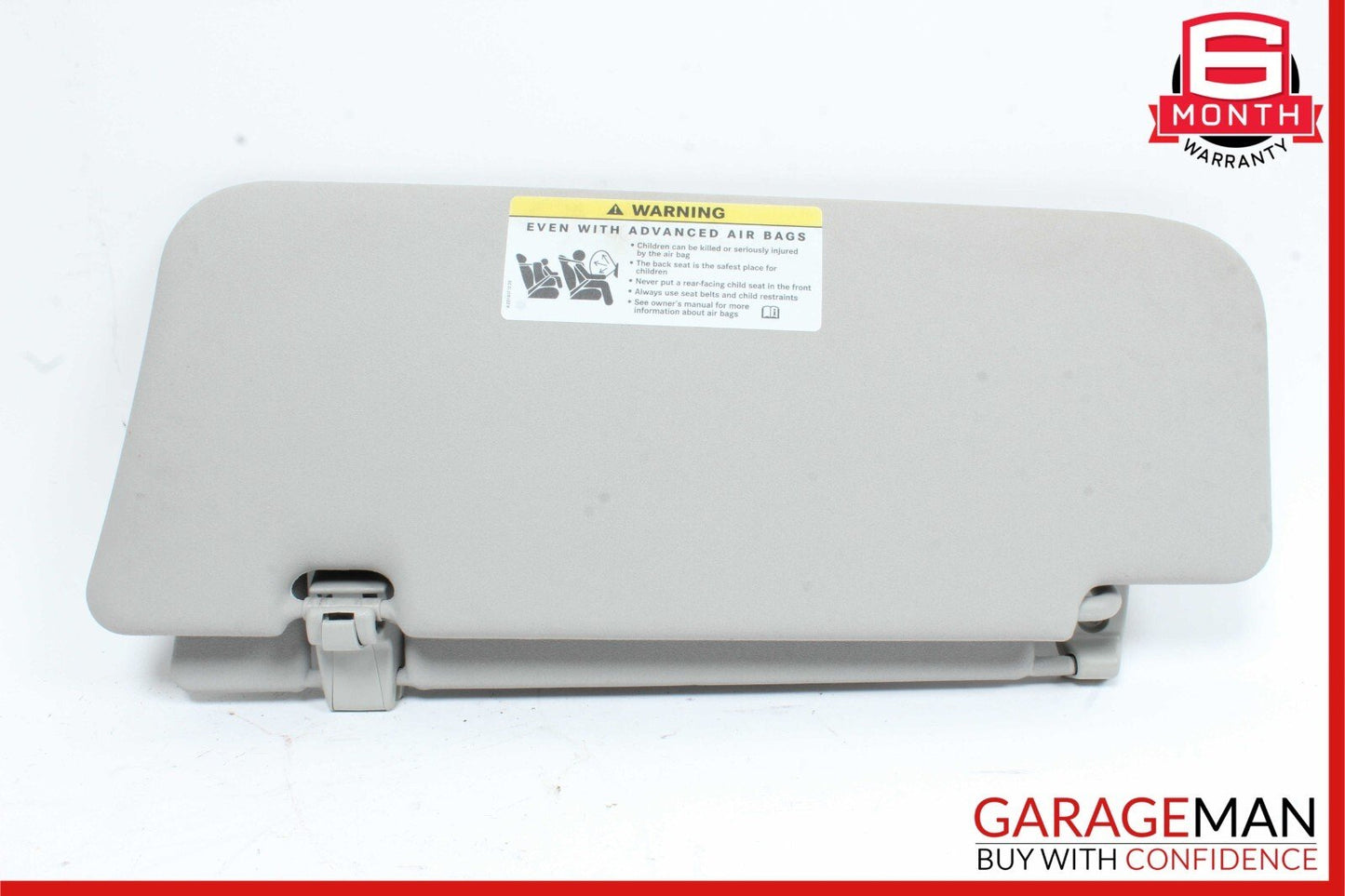 06-12 Mercedes X164 GL550 ML450 Front Right Side Sun Visor Sunvisor Cover Grey