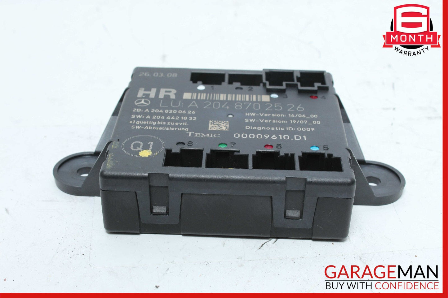 08-14 Mercedes W204 C350 C300 Rear Right Side Door Control Module 2048702526 OEM