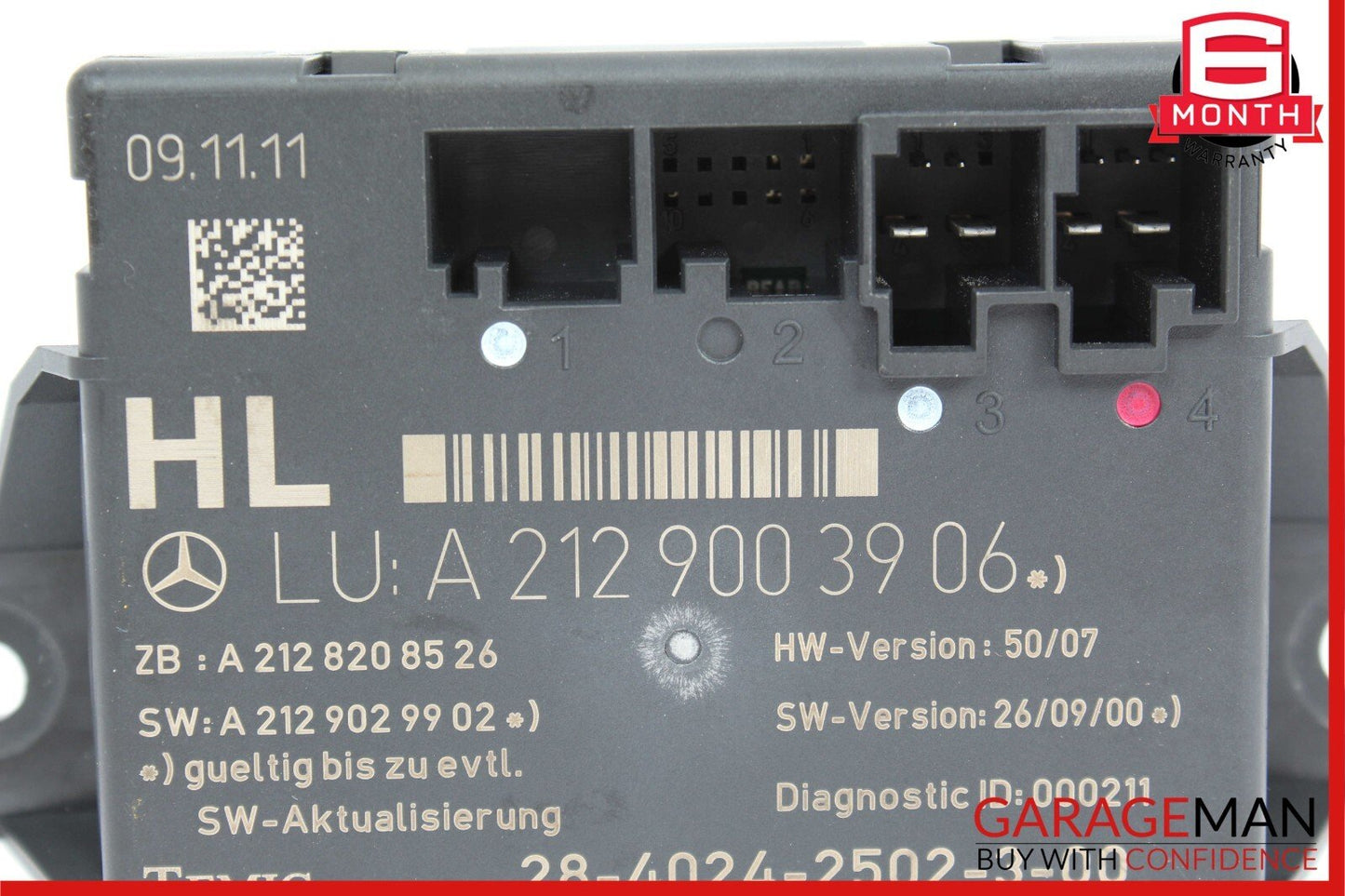 08-18 Mercedes W212 E350 Rear Left Side Door Control Module 2129003906 OEM