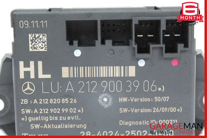 08-18 Mercedes W212 E350 Rear Left Side Door Control Module 2129003906 OEM