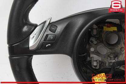 11-14 Porsche Cayenne 958 Steering Wheel w/ Paddle Shifters Black OEM