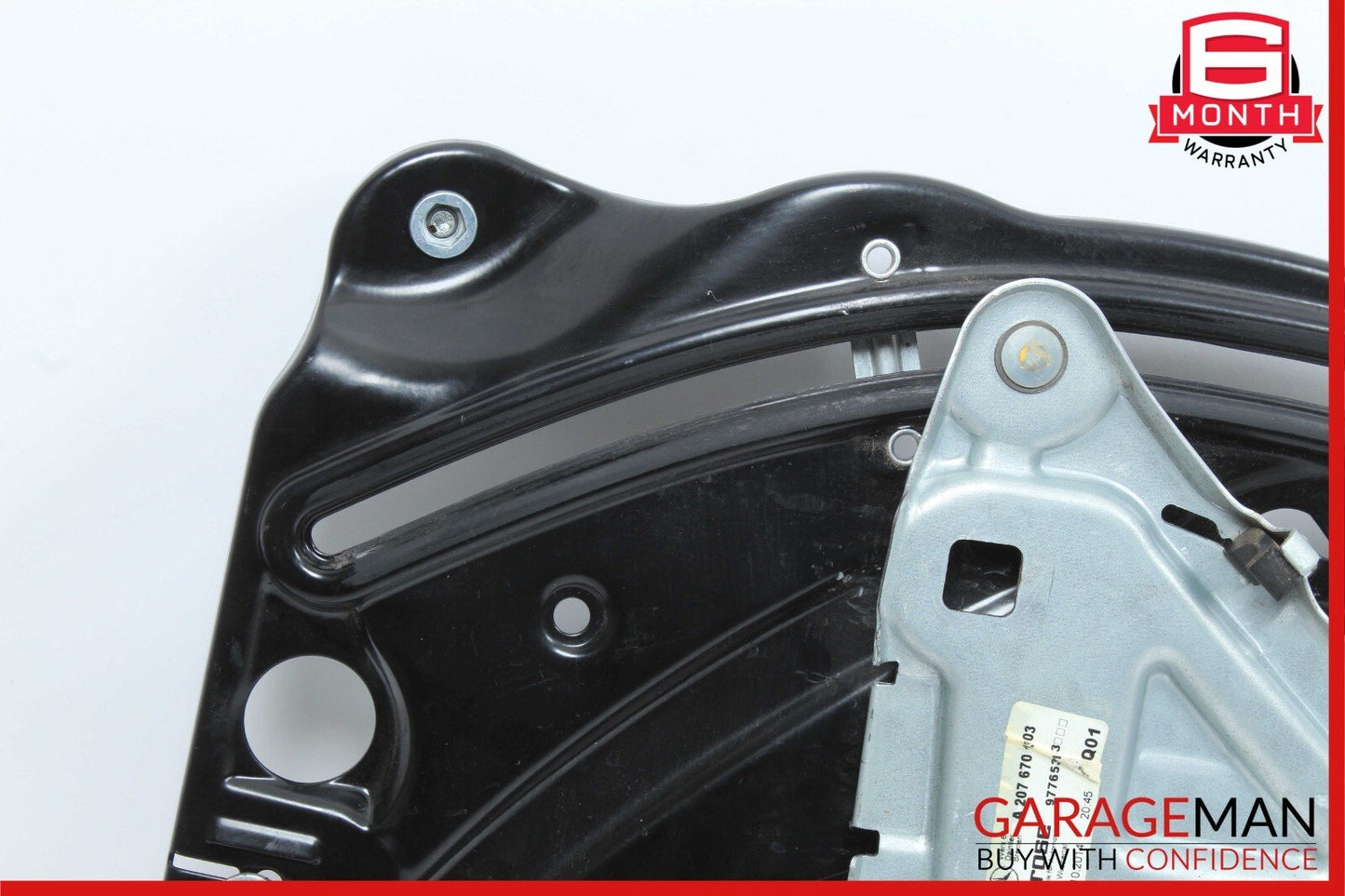 10-16 Mercedes E350 E550 Coupe Rear Left Door Window Regulator Frame w/o Motor