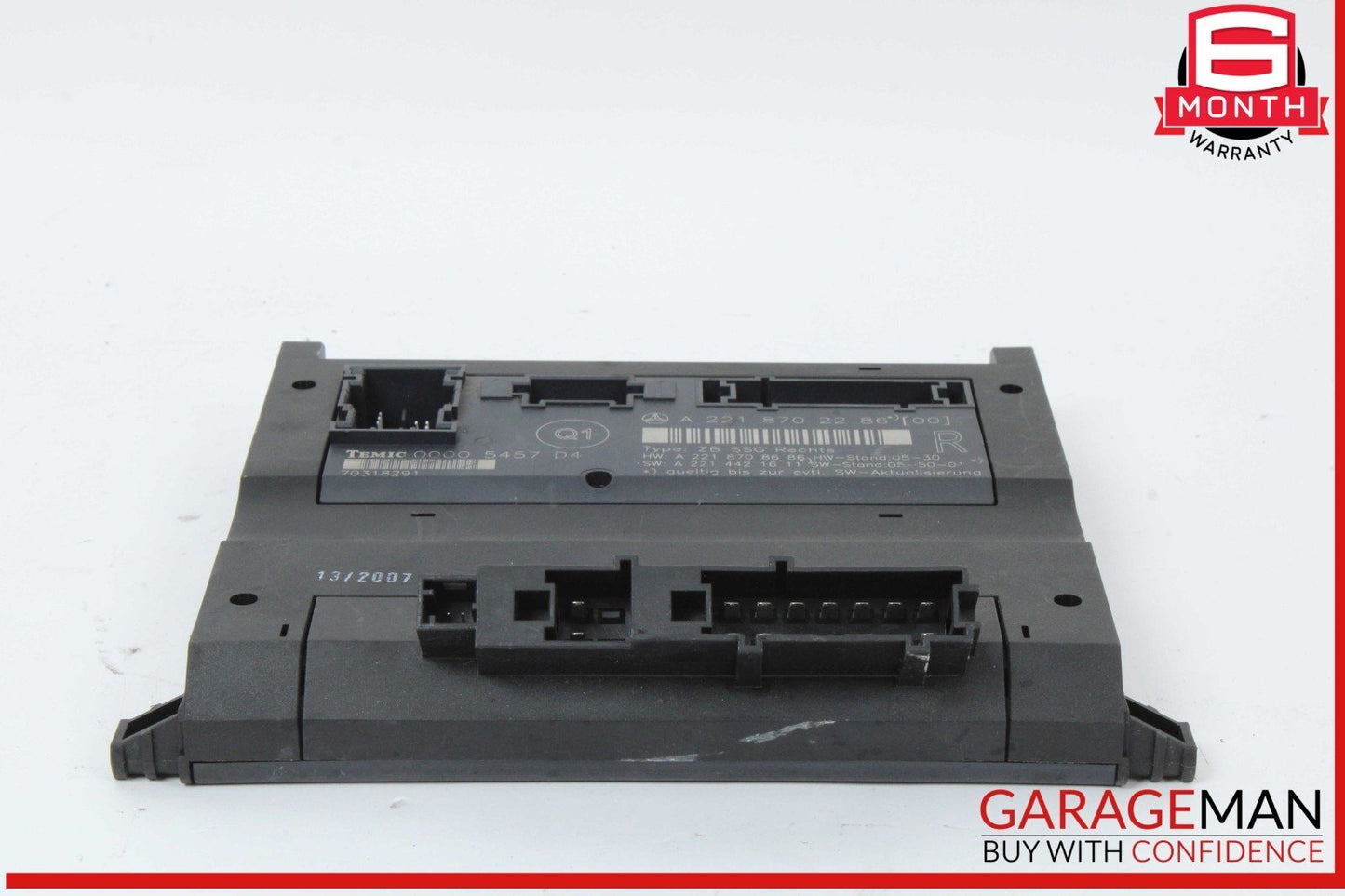 07-13 Mercedes W221 S550 S63 AMG Under Seat Control Unit 2218702286 OEM