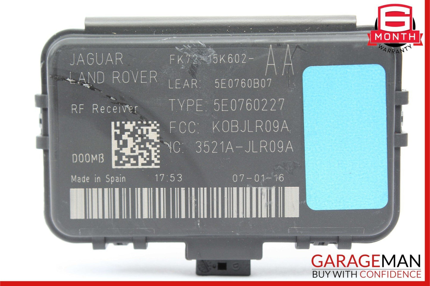 16-20 Jaguar XE Keyless Entry Antenna Receiver Control Module OEM
