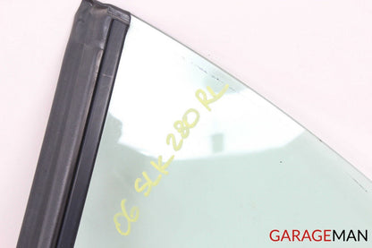05-11 MERCEDES R171 SLK350 REAR LEFT DRIVER SIDE QUARTER WINDOW GLASS OEM