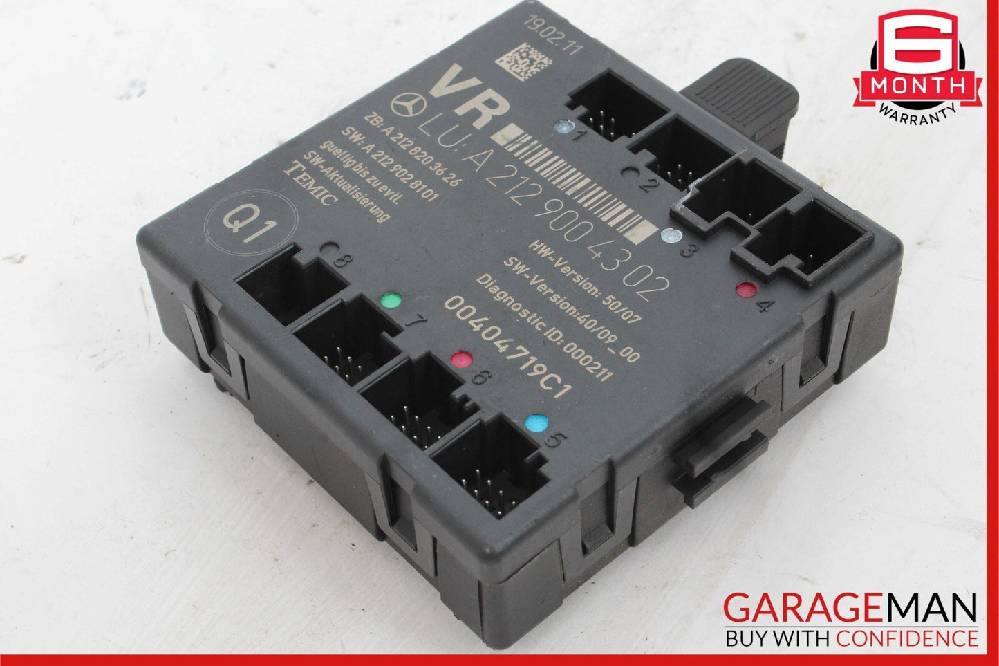 08-18 Mercedes W212 E350 E400 C250 Front Right Side Door Control Module Unit OEM