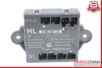 08-14 Mercedes W204 C300 C350 C63 AMG Rear Left Side Door Controller Module Unit