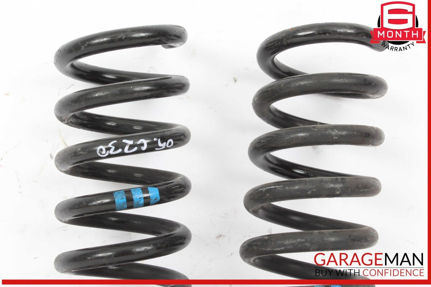 01-07 Mercedes W203 C230 C320 Rear Right & Left Shock Absorber Coil Springs Set