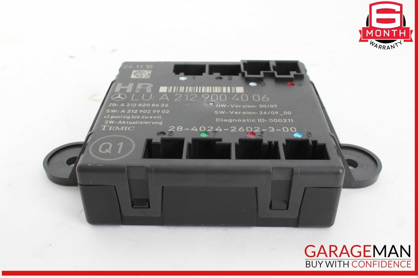 08-18 Mercedes W212 E350 Bluetec Rear Right Side Door Control Module 2129004006