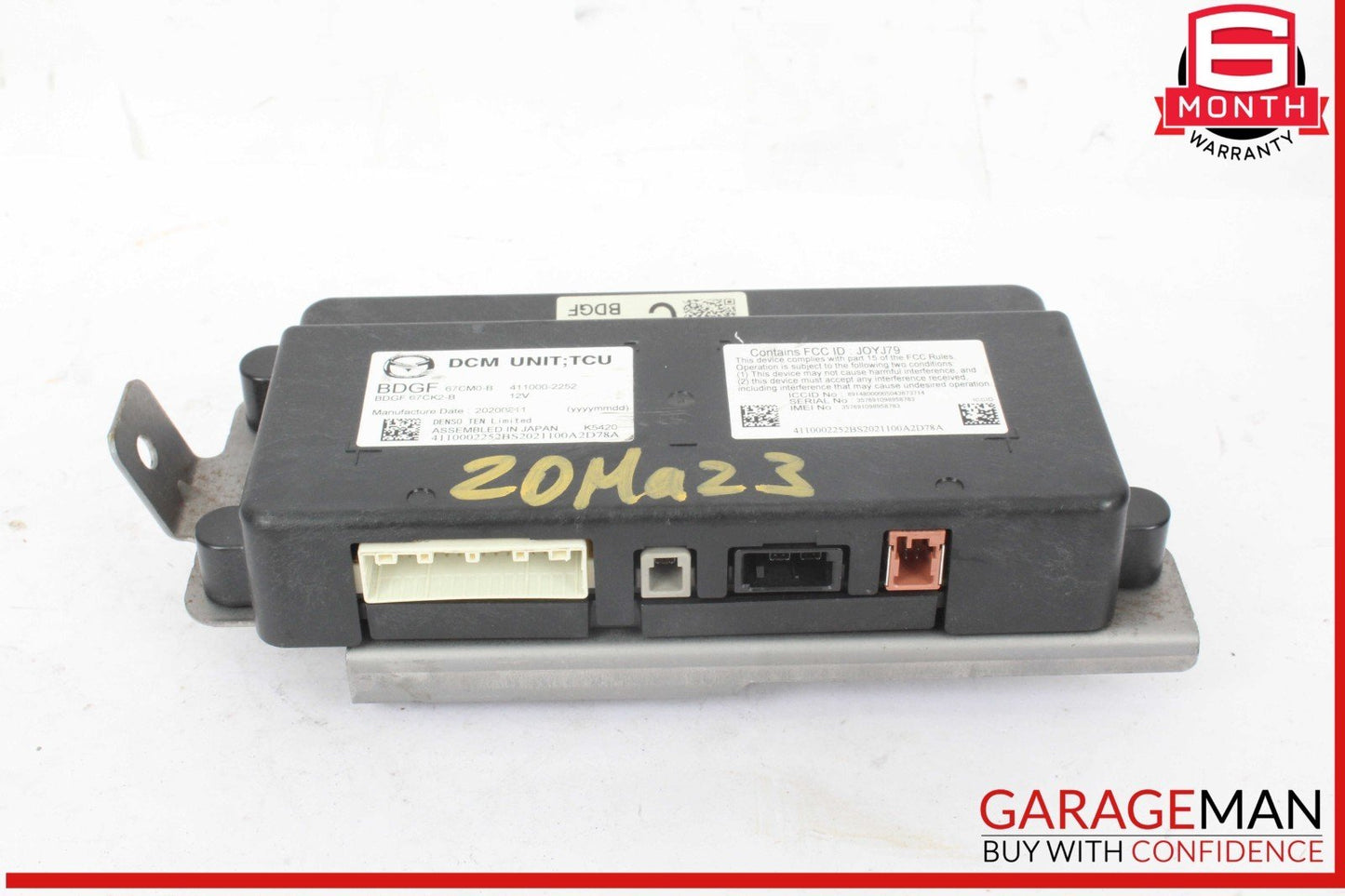 19-23 Mazda 3 Data Communication Control Module Unit DCM BDGF67CM0B OEM