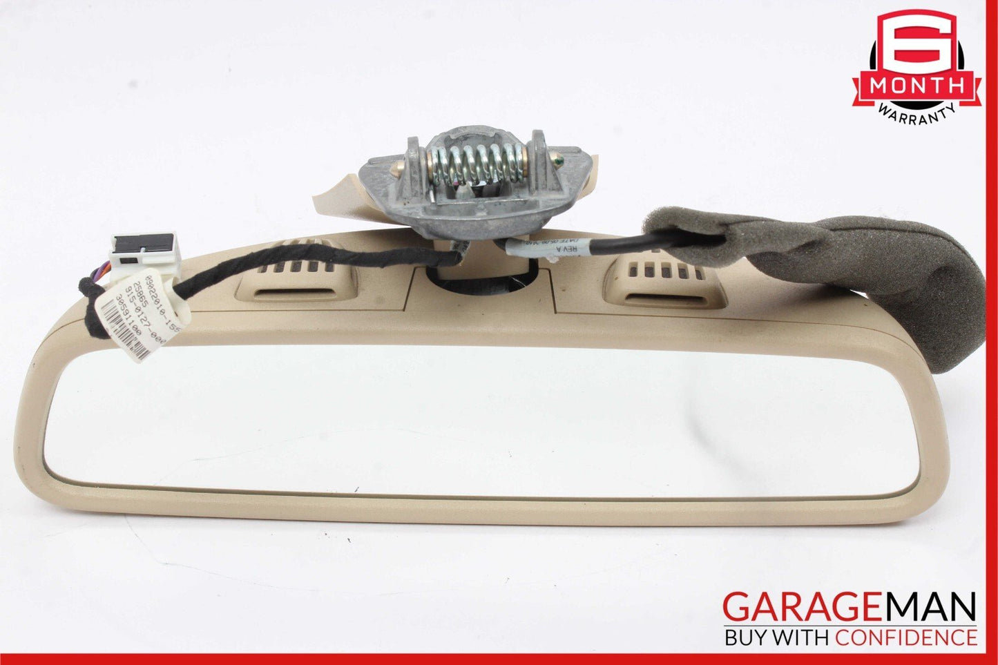08-14 Mercedes W204 C300 C250 Interior Upper Rear View Mirror Beige OEM