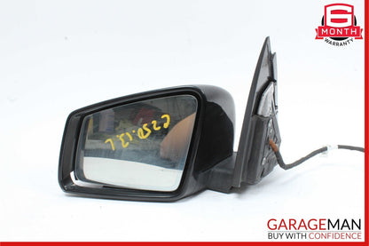 12-14 Mercedes W204 C250 C350 Front Left Side Mirror Rear View Door Black OEM
