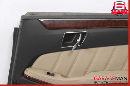 10-13 Mercedes W212 E550 Rear Right Side Interior Door Panel Assembly Beige