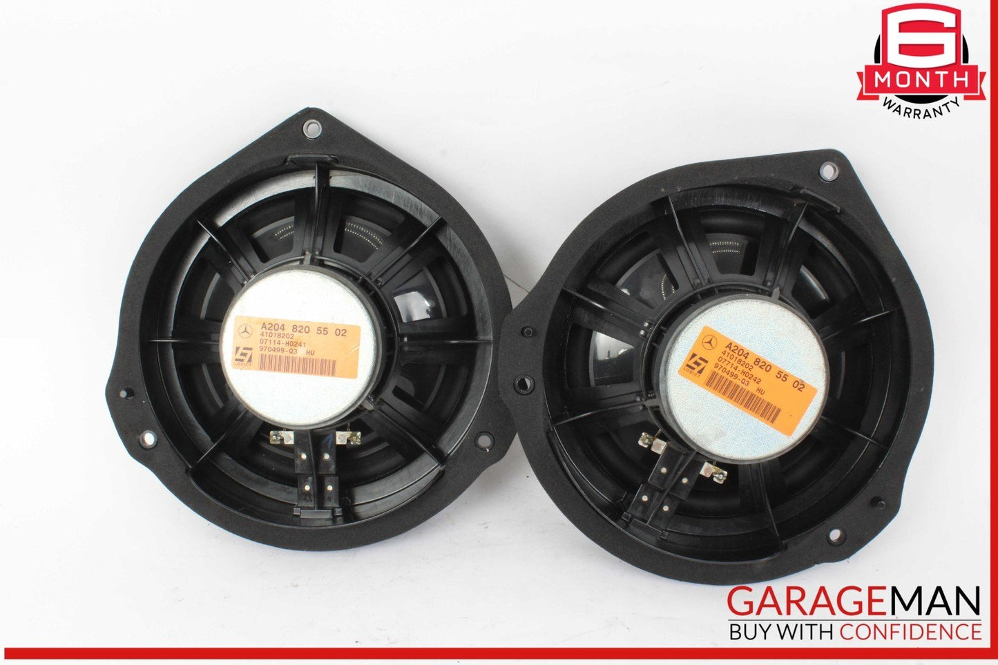 08-18 Mercedes W204 C250 CGI Front Left and Right Side Door Audio Speaker Set