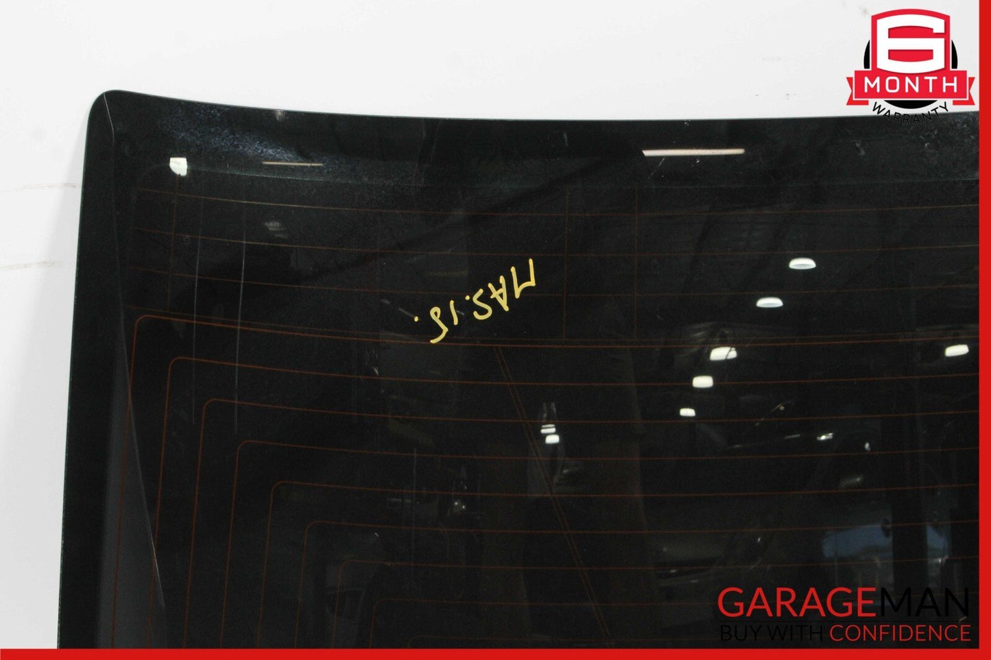 14-17 Maserati Ghibli Rear Back Windshield Wind Shield Window Glass Black OEM