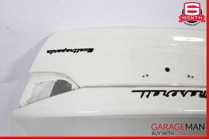 14-18 Maserati Quattroporte Rear Trunk Lid Deck Shell Panel White OEM