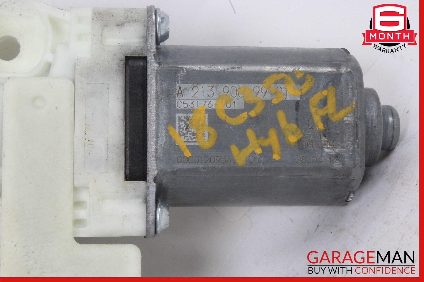 15-20 Mercedes W205 C300 C63 AMG Front Left Side Door Window Regulator Motor