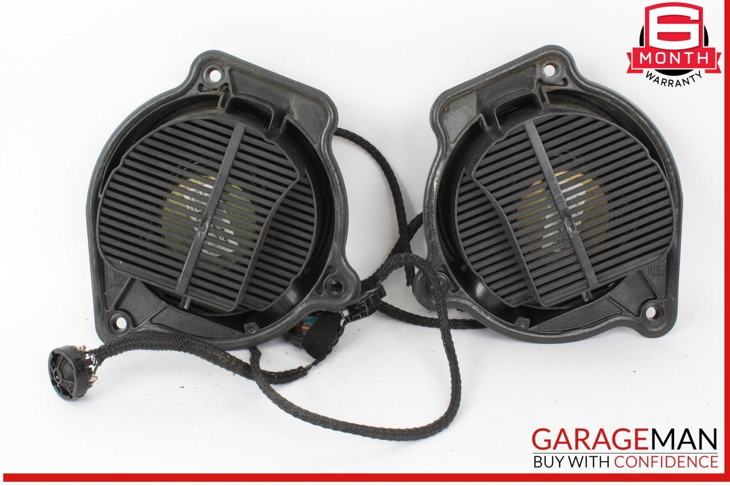 00-06 Mercedes W220 S55 AMG Rear Left & Right Side Door Audio Sound Speaker Set