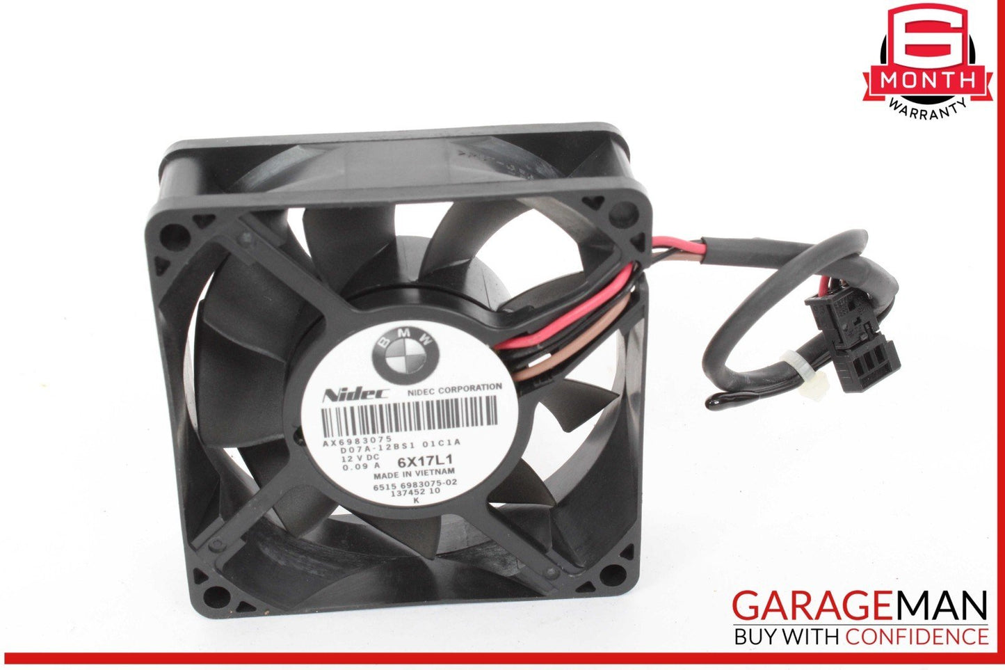 14-21 BMW i3 I01 Hybrid Amplifier Radiator Cooling Fan Motor 6983075 OEM