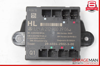 08-18 Mercedes W212 E350 C350 CLS550 Rear Left Side Door Control Module OEM 63k