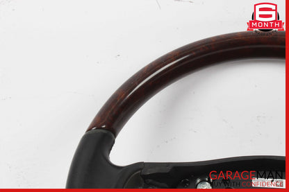 10-14 Mercedes W221 S550 S600 Steering Wheel w/ Paddle Shifters Black Wood OEM