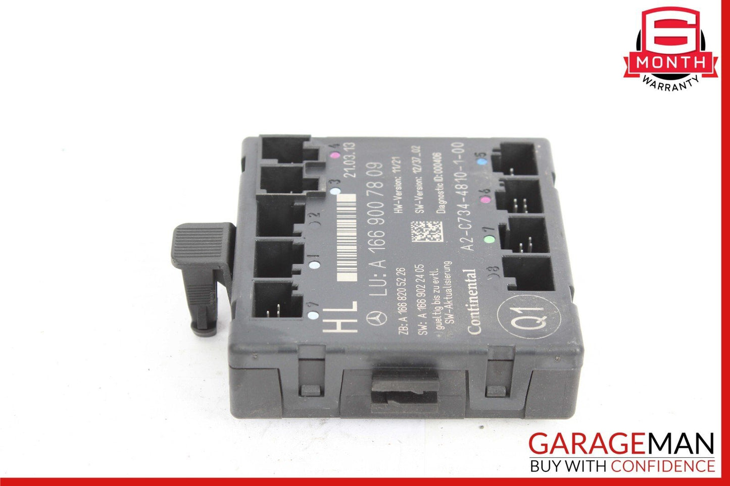 12-19 Mercedes X166 GL450 ML350 GLE350 Rear Left Side Door Control Module Unit