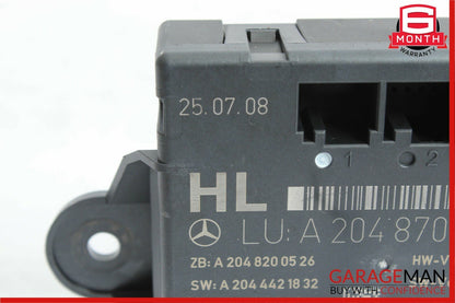 08-14 Mercedes W204 C280 C350 Rear Left Side Door Control Module 2048702326 OEM