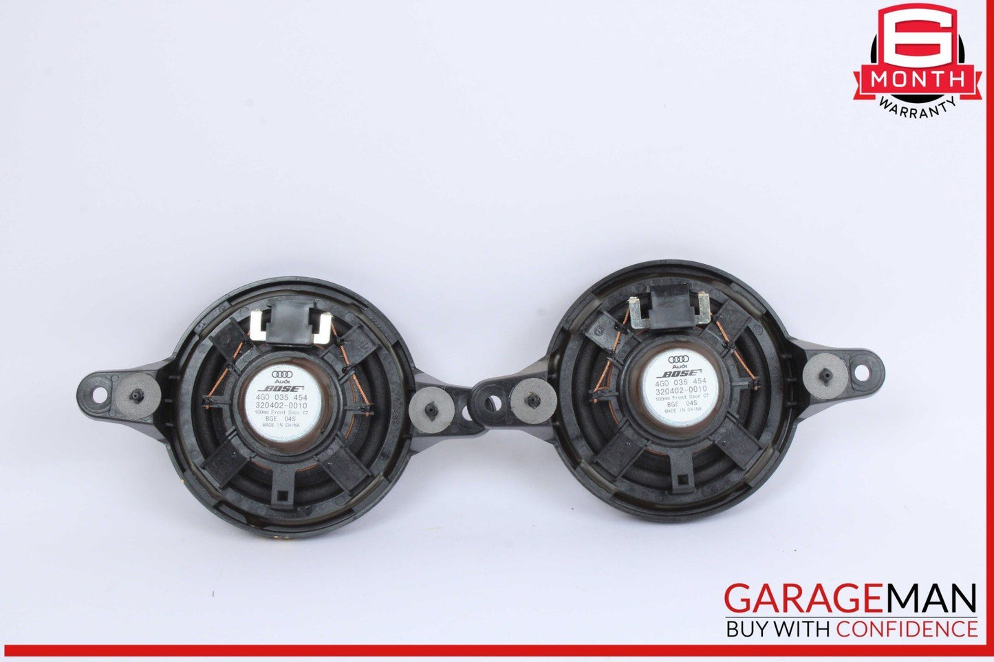 12-18 Audi A6 Front Left and Right Side Mid Range Door Audio Sound Speaker Set